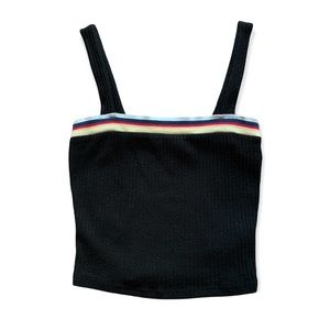 Forever 21 Black Ribbed Tank Top🌈🖤